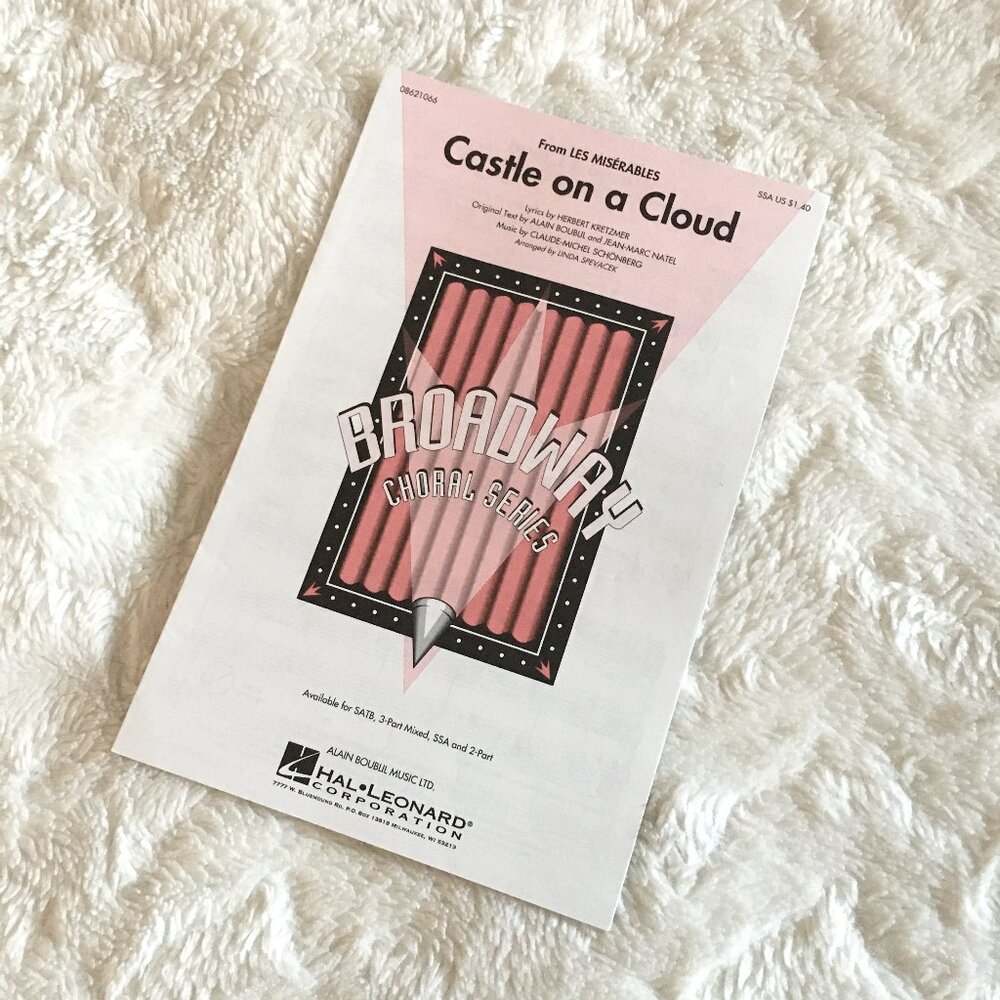 'Castle On A Cloud' Broadway Hit Vocal Arrangement Music Sheets 5/$25 Bundle